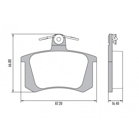 PASTILLAS DE FRENO PARA FIAT TEMPRA 2.0 16V TRASERAS