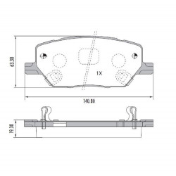 PASTILLAS DE FRENO PARA FIAT TORO/RENEGADE 16/.. DELANTERAS