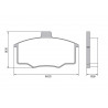PASTILLAS DE FRENO PARA FIAT VIVACE 94/97 DELANTERAS
