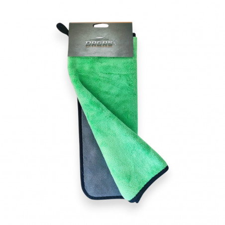 PAÑO DE MICROFIBRA PREMIUM 750 GRAMOS 40CM x 35CM VERDE/GRIS