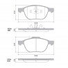 PASTILLAS DE FRENO PARA FORD FOCUS II/III/ECOSPORT DELANTERAS