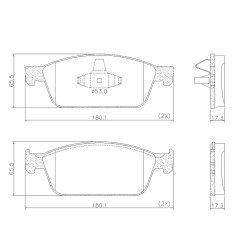 PASTILLAS DE FRENO PARA FORD FOCUS III/KUGA DELANTERAS