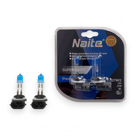 LAMPARA 12V H27 27W SUPER WHITE NAITE (Blister x 2u.)