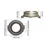 CRAPODINA EMBRAGUE PARA TOYOTA COROLLA 92/08 1.6/1.8
