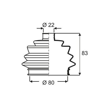 FUELLE DE TRANSMISION PARA VW GOL/SENDA/SAVEIRO KIT L/RUEDA