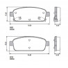 PASTILLAS DE FRENO PARA CHEVROLET CRUZE/TRACKER TRASERAS