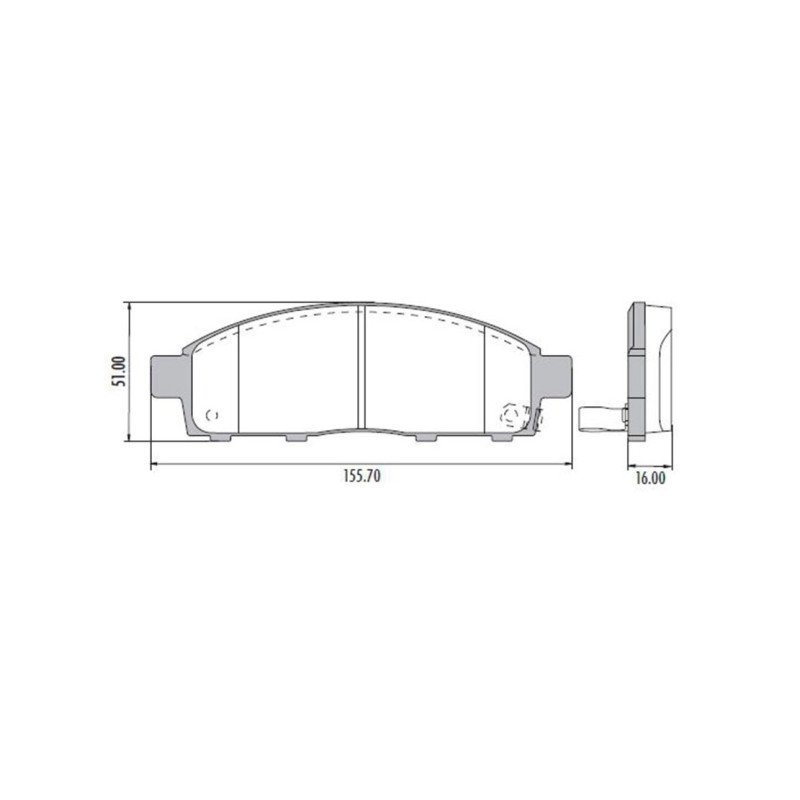 PASTILLAS DE FRENO PARA MITSUBISHI L200 TRITON 07/16 DELANTERAS