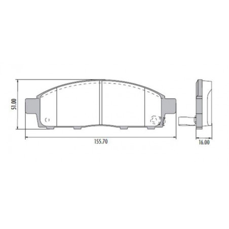PASTILLAS DE FRENO PARA MITSUBISHI L200 TRITON 07/16 DELANTERAS