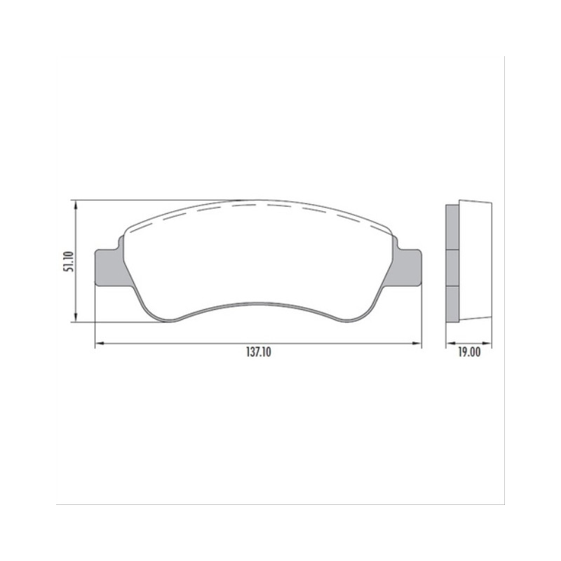PASTILLAS DE FRENO PARA PEUGEOT 206/307/C3/C4 09/.. DELANTERAS