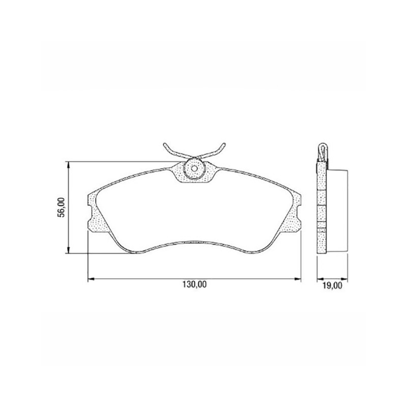 PASTILLAS DE FRENO PARA PEUGEOT PARTNER DELANTERAS C/SENSOR