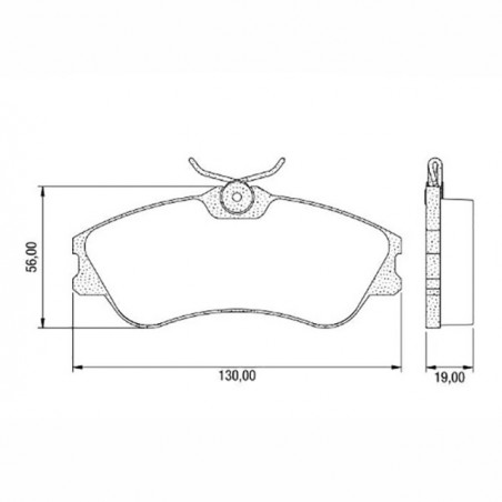 PASTILLAS DE FRENO PARA PEUGEOT PARTNER DELANTERAS C/SENSOR