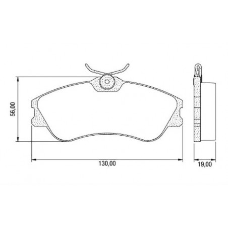 PASTILLAS DE FRENO PARA RENAULT 19/CLIO/MEGANE DELANTERAS