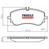 PASTILLAS DE FRENO PARA VW AMAROK 17/.. 3.0 TDI V6 TRASERAS