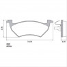 PASTILLAS DE FRENO PARA VW GOL TREND/VOYAGE 11/.. TEVES