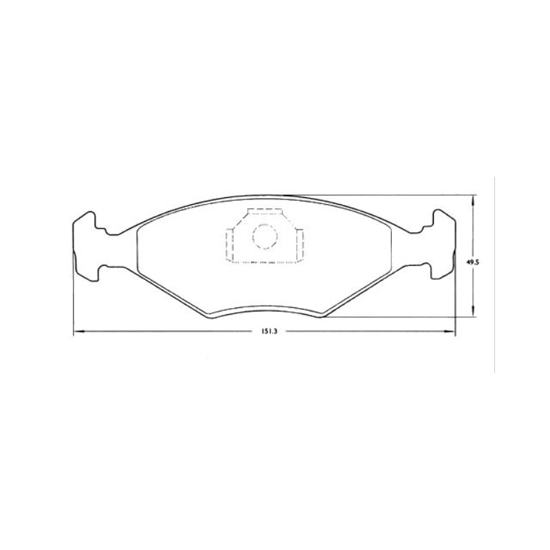 PASTILLAS DE FRENO PARA VW GOL/SENDA/FIAT UNO DELANTERAS