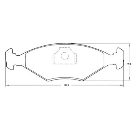 PASTILLAS DE FRENO PARA VW GOL/SENDA/FIAT UNO DELANTERAS
