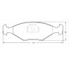 PASTILLAS DE FRENO PARA VW GOL/SENDA/FIAT UNO DELANTERAS