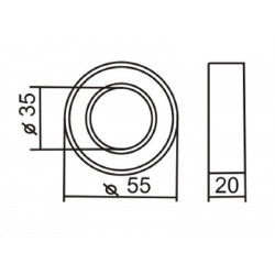RODAMIENTO AIRE ACONDICIONADO UNIVERSAL 35X55X20
