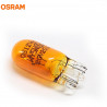 LAMPARA 12V 5W (CASQ.VIDRIO W2.1X9.5D) COLOR AMBAR OSRAM