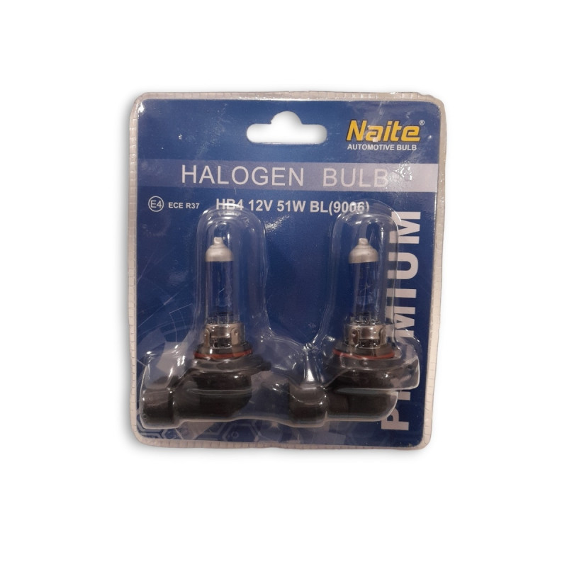 LAMPARA 12V 9004 (HB4) 51W NAITE SUPER WHITE (Blister x 2u.)