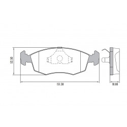 PASTILLAS DE FRENO PARA FORD ORION/POINTER 2.0 DELANTERAS