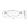 PASTILLAS DE FRENO PARA FORD ORION/POINTER 2.0 DELANTERAS