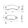 PASTILLAS DE FRENO PARA FORD F100 78/92-C10 74/91 DELANTERAS