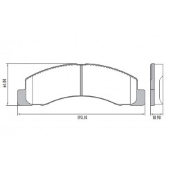 PASTILLAS DE FRENO PARA FORD F100 99/12 DUTY DELANTERAS
