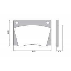 PASTILLAS DE FRENO PARA FORD FALCON/CHEVROLET 400 DELANTERAS