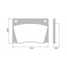 PASTILLAS DE FRENO PARA FORD FALCON/CHEVROLET 400 DELANTERAS
