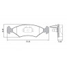 PASTILLAS DE FRENO PARA FORD FIESTA/COURIER 1.4 DELANTERAS