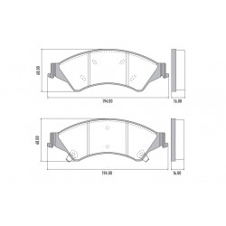 PASTILLAS DE FRENO PARA FORD RANGER 12/23 DELANTERAS