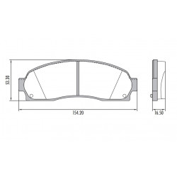 PASTILLAS DE FRENO PARA FORD RANGER 05/12 DELANTERAS