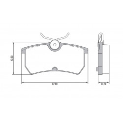 PASTILLAS DE FRENO PARA FORD FOCUS I 99/09 TRASERAS