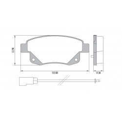 PASTILLAS DE FRENO PARA FORD TRANSIT 11/14 TRASERAS