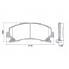PASTILLAS DE FRENO PARA CHEVROLET S10/TRAILBLAZER 12/16 DELANTERAS