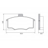 PASTILLAS DE FRENO PARA FIAT VIVACE 94/97 DELANTERAS
