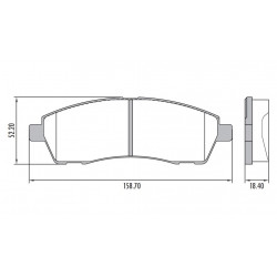 PASTILLAS DE FRENO PARA FORD F100 99/12 DUTY TRASERAS