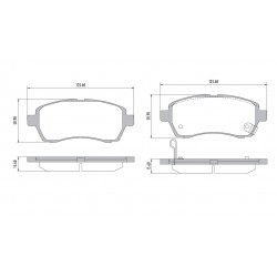 PASTILLAS DE FRENO PARA FORD FIESTA KINETIC 10/.. DELANTERAS