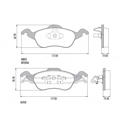 PASTILLAS DE FRENO PARA FORD FOCUS I 99/09 DELANTERAS