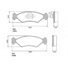 PASTILLAS DE FRENO PARA FORD KA 08/15 DELANTERAS