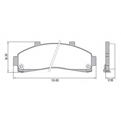 PASTILLAS DE FRENO PARA FORD RANGER 96/04 DELANTERAS