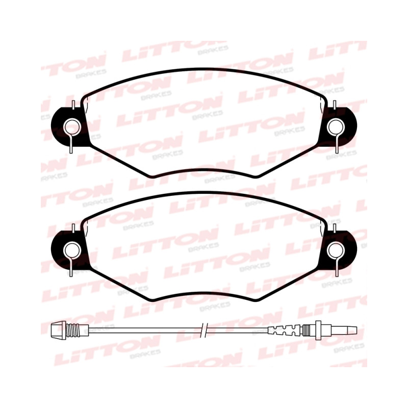 PASTILLAS DE FRENO PEUGEOT 206 C/SENSOR DELANTERAS