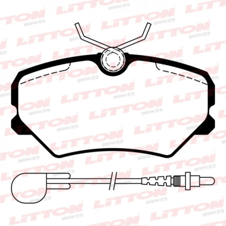 PASTILLAS DE FRENO PARA PEUGEOT 306/405 T/GIRLING DELANTERAS