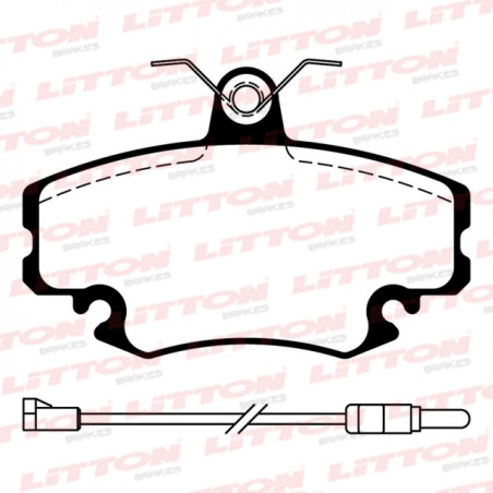 PASTILLAS DE FRENO PARA RENAULT CLIO II/MEGANE/SANDERO DELANTERAS
