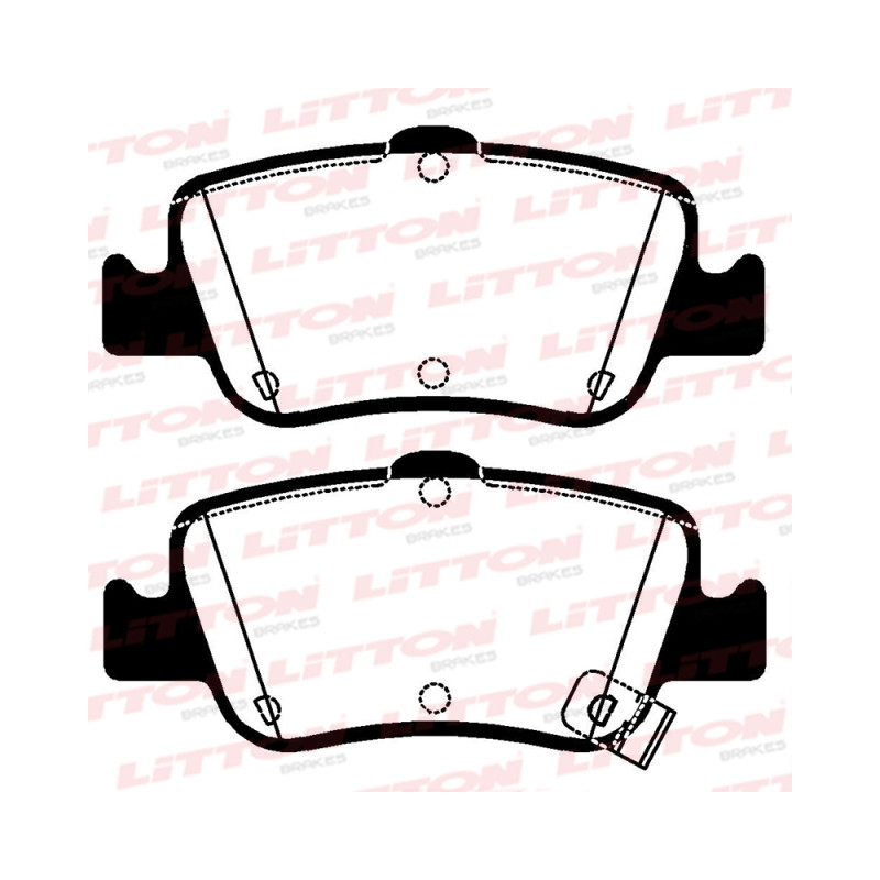 PASTILLAS DE FRENO PARA TOYOTA COROLLA 08/20 TRASERAS