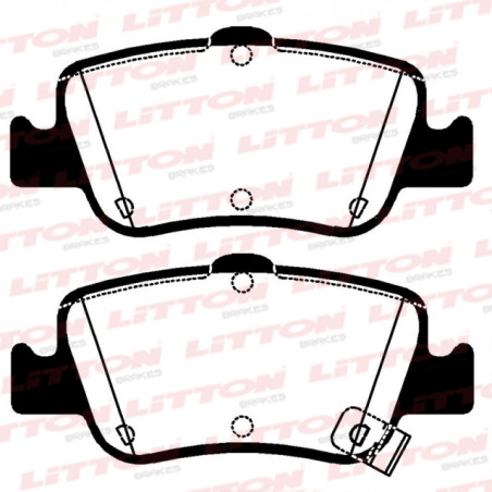 PASTILLAS DE FRENO PARA TOYOTA COROLLA 08/20 TRASERAS