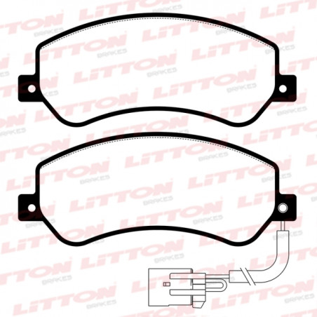 PASTILLAS DE FRENO PARA VW AMAROK 2.0 TDI C/SENSOR DELANTERAS
