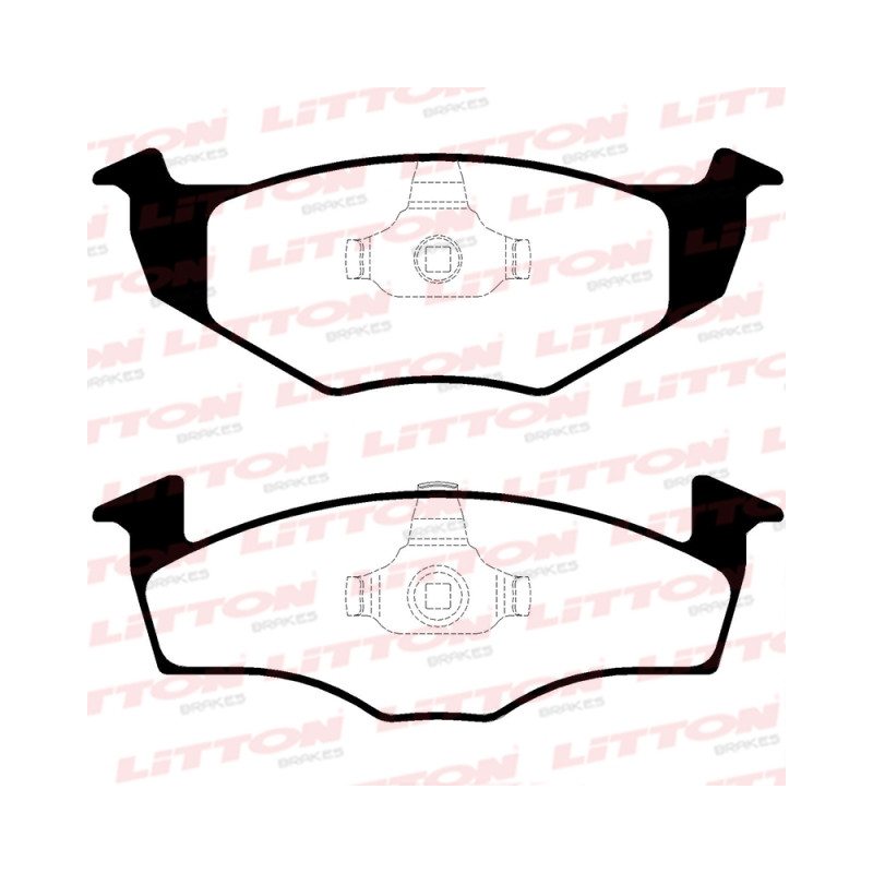 PASTILLAS DE FRENO PARA VW GOL TREND/VOYAGE D/SOLIDO DELANTERAS