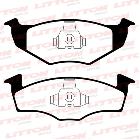 PASTILLAS DE FRENO PARA VW POLO/GOLF 96/.. (DISCO SOLIDO) DELANTERAS